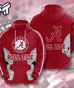 Alabama Crimson Tide 3D Hoodie Football, Ncaa Alabama Crimson Hoodie 3D For Men Women