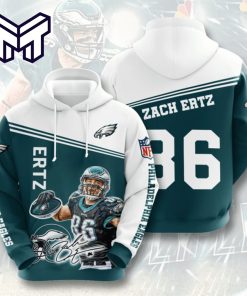 86 Ertz Philadelphia Eagles S2 3D Hoodie All Over Print Gift For Men Women