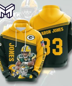Aaron Jones Green Bay Packers 3D Hoodie All Over Print 3D Hoodie,3D T-Shirt,Zip 3D Hoodie
