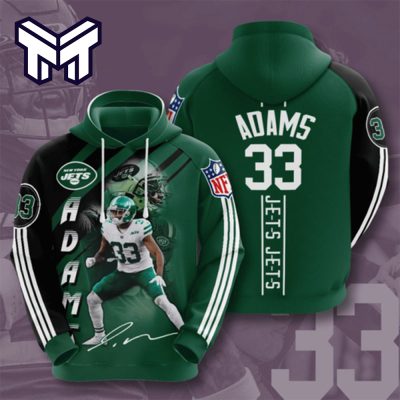 Adams 33 Style 2 New York Jets 3D Hoodie All Over Print Best Gift For Men Women