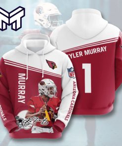 Arizona Cardinals 1 Kyler Murray Signature 3D Hoodie All Over Print Best Gift For Man Woman