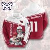 Arizona Cardinals 11 Fitzgerald Signature 3D Hoodie All Over Print Best Gift For Man Woman