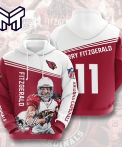 Arizona Cardinals 11 Fitzgerald Signature 3D Hoodie All Over Print Best Gift For Man Woman