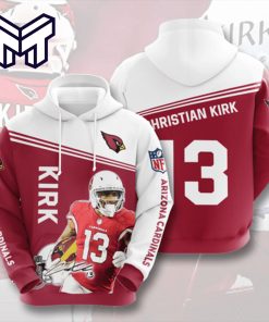 Arizona Cardinals 13 Christian Krik Signature 3D Hoodie All Over Print Best Gift For Man Woman