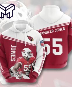 Arizona Cardinals 55 Jones Signature 3D Hoodie All Over Print Best Gift For Man Woman