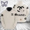 Chanel White 3D Hoodie For Men Women Luxury Brand Chanel White Zip Hoodie