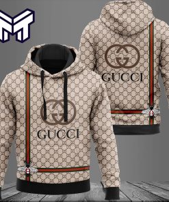 Gucci Bee Beige Luxury Unisex Hoodie Luxury Brand Outfit Best Gift For Man Woman