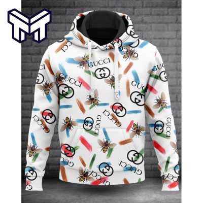 Gucci Bees White Fashion Luxury Brand Hoodie Best Gift For Man Woman