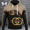 Gucci Black Beige Golden Logo Fashion Luxury Brand Hoodie Best Gift For Man Woman