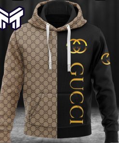 Gucci Black Beige Pattern Fashion Luxury Brand Hoodie Best Gift For Man Woman