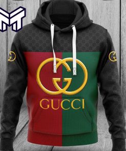 Gucci Red Green Golden Logo Fashion Luxury Brand Hoodie Best Gift For Man Woman