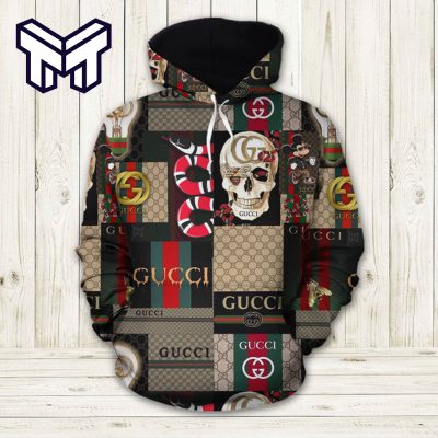 Gucci Skull Unisex Hoodie Best Gift For Man Woman Luxury Brand Outfit