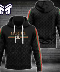 Gucci Stripe 3D Hoodie Luxury Brand 3D Hoodie Gucci Zip Hoodie Gift For Men Women