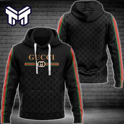 Gucci Stripe 3D Hoodie Luxury Brand 3D Hoodie Gucci Zip Hoodie Gift For Men Women