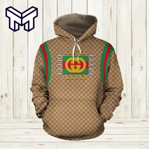 Gucci Stripe 3D Hoodie Luxury Brand Gucci Stripe Zip Hoodie Clothing Gift For Men Women