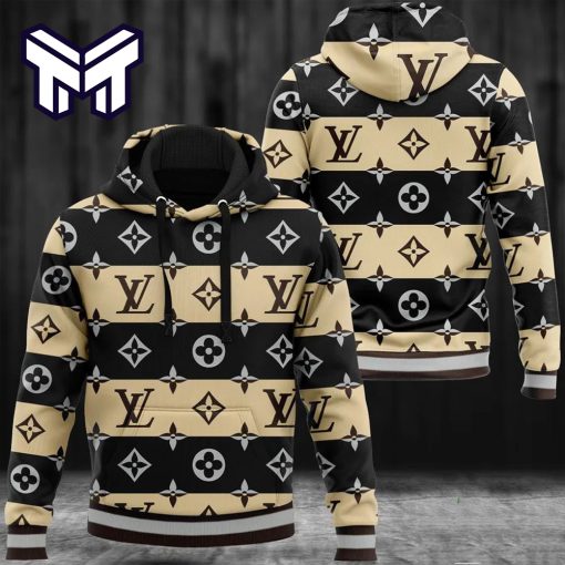 Louis Vuitton 3D Hoodie LV Hoodie Luxury Brand Louis Vuitton Zip Hoodie Clothing Clothes Outfit Best Gift For Man Woman