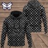 Louis Vuitton Black 3D Hoodie LV 3D Hoodie Luxury Brand Gift For Men Women