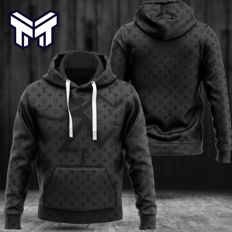 Louis Vuitton Black Unisex Hoodie And Long Pants Luxury Brand Outfit For Men  - Family Gift Ideas That Everyone Will Enjoy