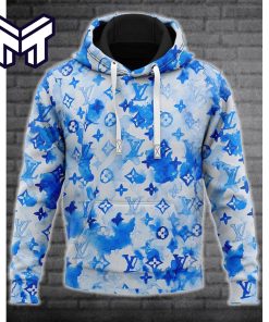 Louis Vuitton Blue Fashion Luxury Brand Hoodie Best Gift For Man Woman