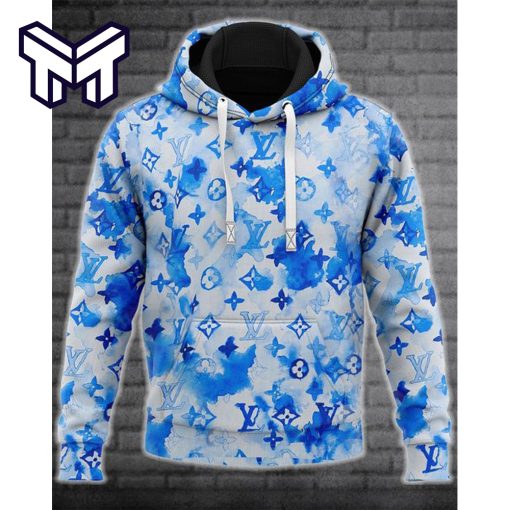 Louis Vuitton Blue Fashion Luxury Brand Hoodie Best Gift For Man Woman