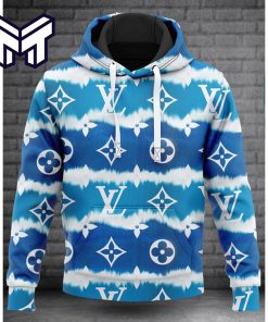 Louis Vuitton Blue Fashion Luxury Brand Premium Hoodie Best Gift For Man Woman