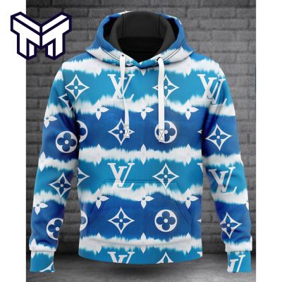 Louis Vuitton Blue Fashion Luxury Brand Premium Hoodie Best Gift For Man Woman