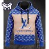 Louis Vuitton Blue Unisex Hoodie Best Gift For Man Woman lv Luxury Brand Clothing Clothes Outfit