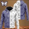 Louis Vuitton Blue White Luxury Unisex Hoodie Luxury Brand Outfit Best Gift For Man Woman
