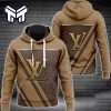 Louis Vuitton Brown 3D Hoodie LV 3D Hoodie Luxury Louis Vuitton Brown Zip Hoodie For Men Women