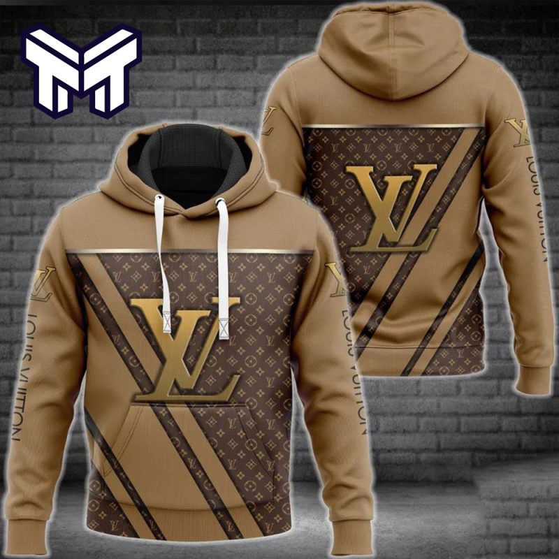 Louis Vuitton Brown Eagle Logo Fashion Luxury Brand Hoodie Best Gift For  Man Woman - Muranotex Store