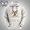 Louis Vuitton Brown White Unisex Hoodie Best Gift For Man Woman Luxury Brand LV Clothing Clothes Outfit