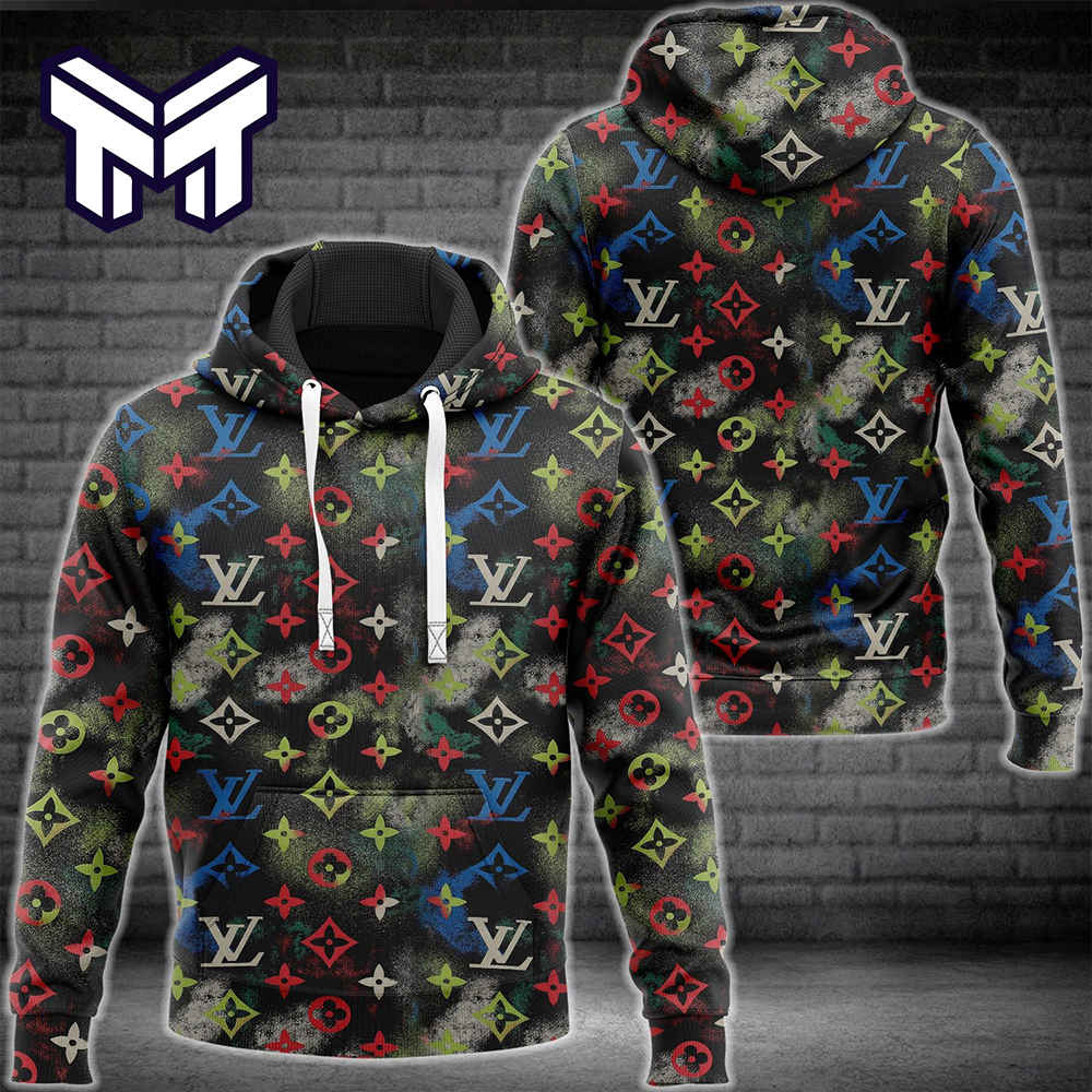 Louis Vuitton Multicolor Unisex Hoodie for Men Women Luxury Brand Special Gift for A Loved Hoodie 5XL | Hearthtops