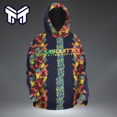 Louis Vuitton Flowers Hoodie Luxury Brand Clothing Clothes Outfits Best Gift For Man Woman