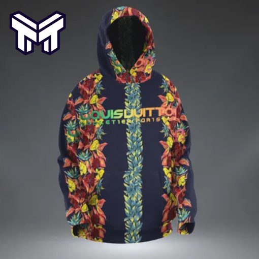 Louis Vuitton Flowers Hoodie Luxury Brand Clothing Clothes Outfits Best Gift For Man Woman