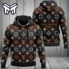 Louis Vuitton Grey Brown Fashion Luxury Brand Hoodie Best Gift For Man Woman