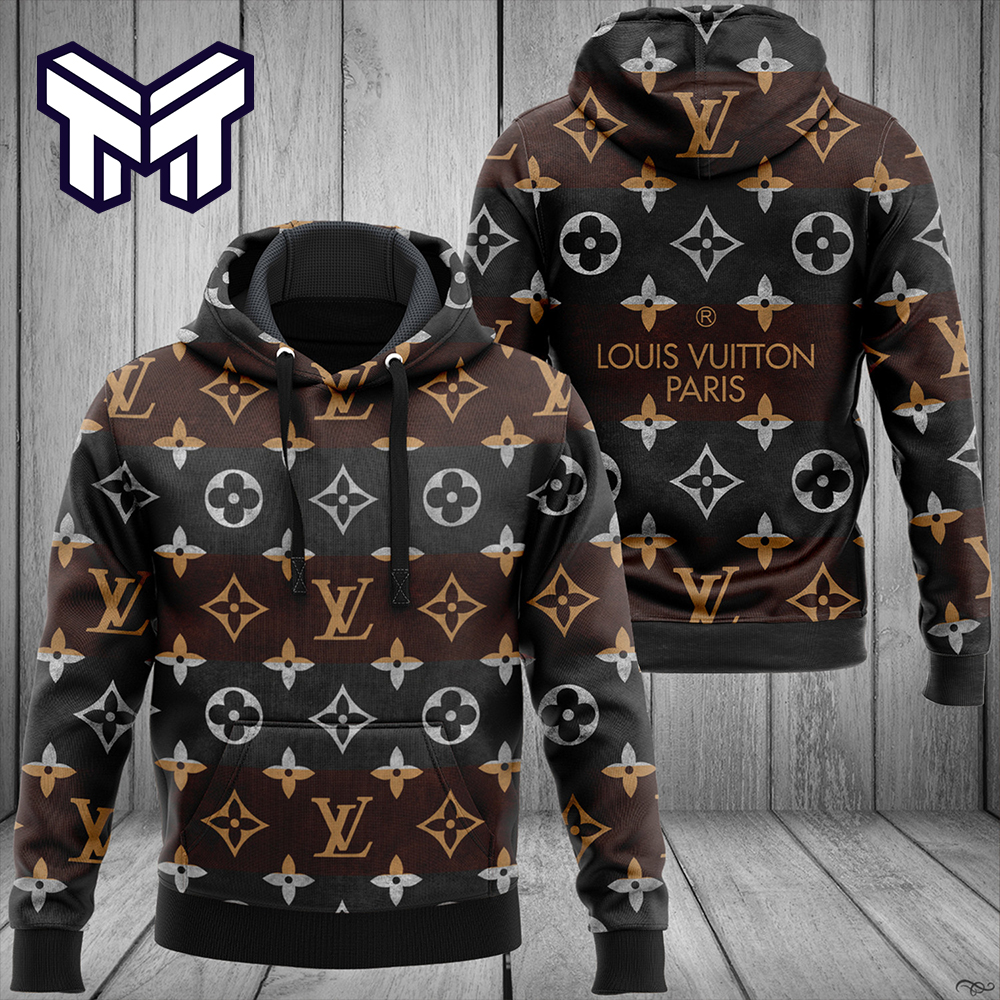 Louis Vuitton Grey Hoodie Luxury Brand Clothing Clothes Outfit For