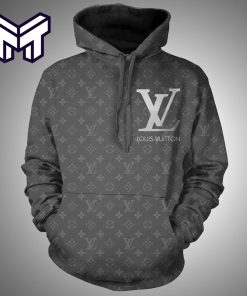 Louis Vuitton Grey Hoodie Luxury Brand Clothing Clothes Outfit Best Gift For Man Woman