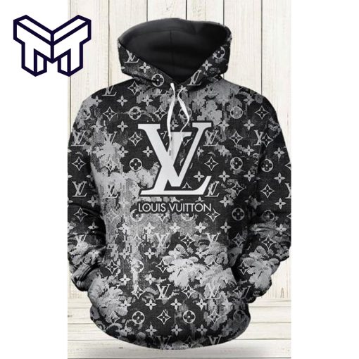 Louis Vuitton Grey Unisex Hoodie Best Gift For Man Woman Luxury Brand