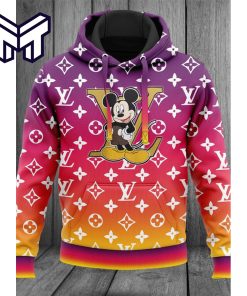 Louis Vuitton Mickey Mouse Unisex Hoodie Best Gift For Man Woman Luxury Brand