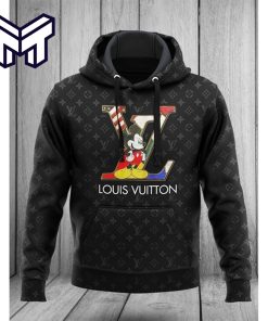 Louis Vuitton Mickey Mouse Unisex Hoodie Luxury Brand Outfit Best Gift For Man Woman