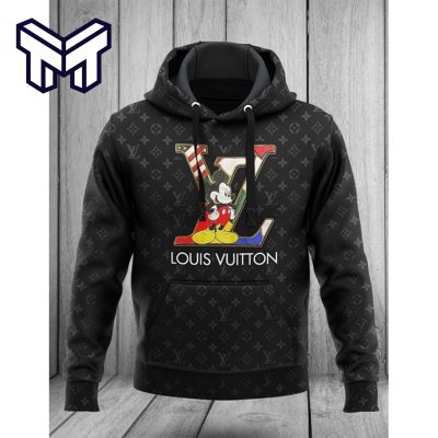 Louis Vuitton Mickey Mouse Unisex Hoodie Luxury Brand Outfit Best Gift For Man Woman