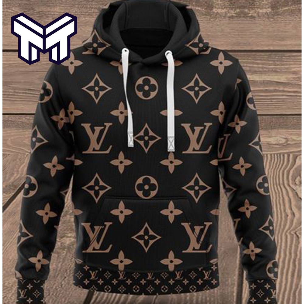 Louis Vuitton Grey Logo Black Luxury Unisex Premium Hoodie Luxury Brand  Outfit Special Gift For A Loved One - Family Gift Ideas That Everyone Will  Enjoy
