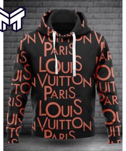 Louis Vuitton Red Logo Unisex Hoodie Best Gift For Man Woman Luxury Brand