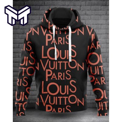 Louis Vuitton Red Logo Unisex Hoodie Best Gift For Man Woman Luxury Brand