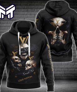 Louis Vuitton Skull 3D Hoodie LV Hoodie Louis Vuitton Zip Hoodie Luxury Hoodie Clothing Clothes Outfit Best Gift For Man Woman