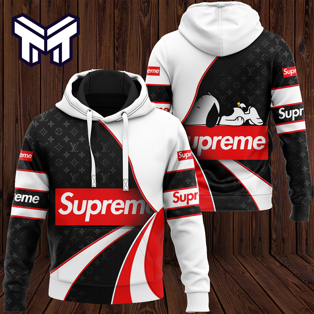 supreme lv black hoodie