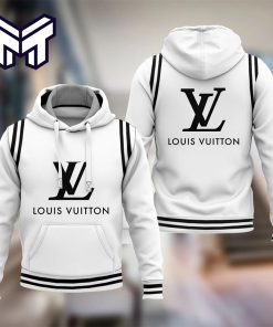 Louis Vuitton White Luxury Unisex Hoodie Luxury Brand Outfit Best Gift For Man Woman