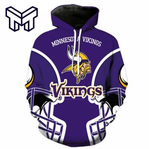 Minnesota Vikings Hoodies Football Sports Hooded Sweatshirt Pullover Jacket Coat