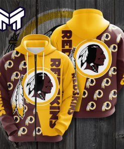 NFL Washington Commanders Football Full Zip Hoodie Hooded Sweatshirt Sports Jacket Gift For Men Women V10