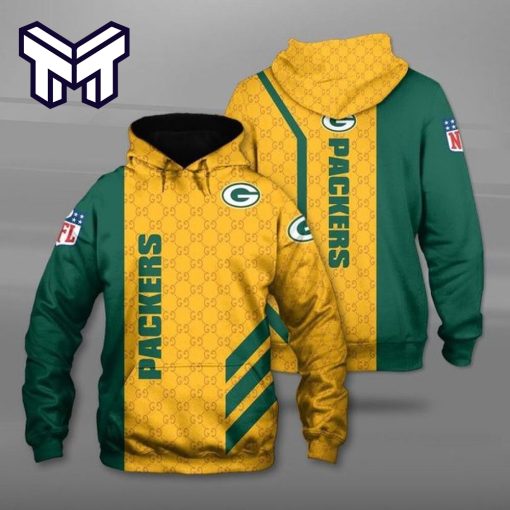 Nfl Green Bay Packers Gucci Pattern Men And Women 3D Full Printing Hoodie Best Gift For Man Woman